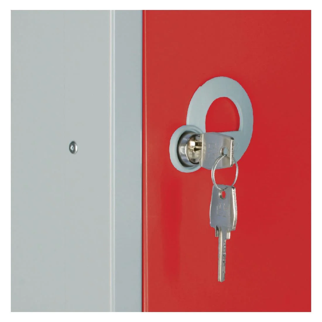 Elite Five Door Camlock Locker Red - Image 2