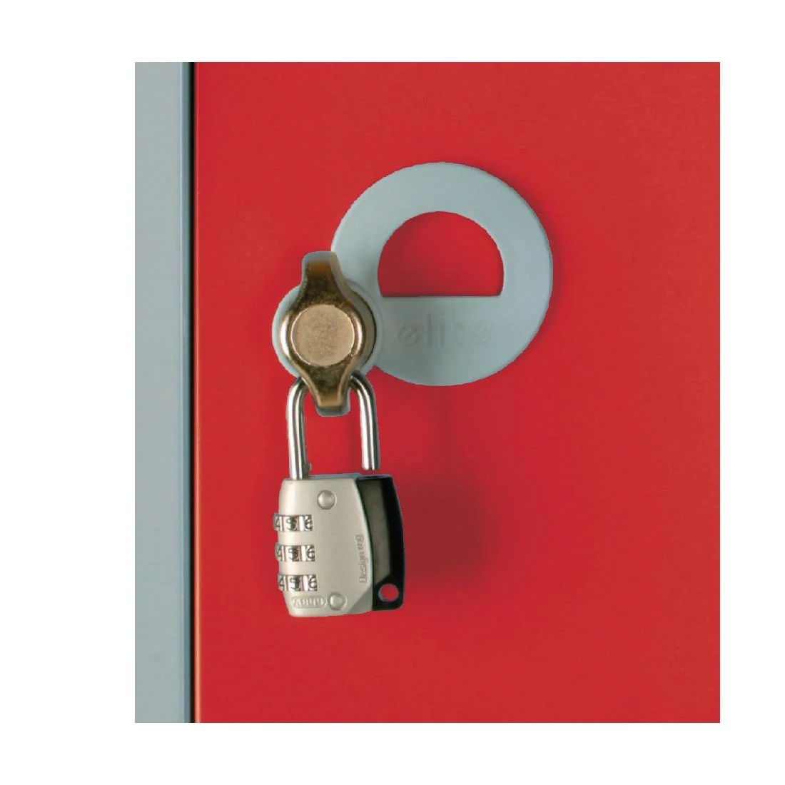 Elite Five Door Padlock Locker Red - Image 2