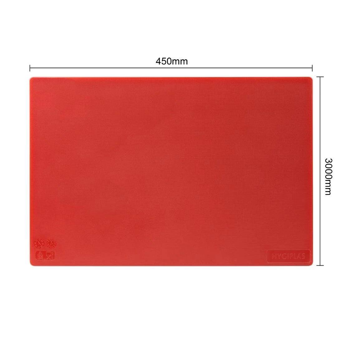 Hygiplas Low Density 7-Piece Chopping Board Set with Rack 450x300x10mm - Image 4