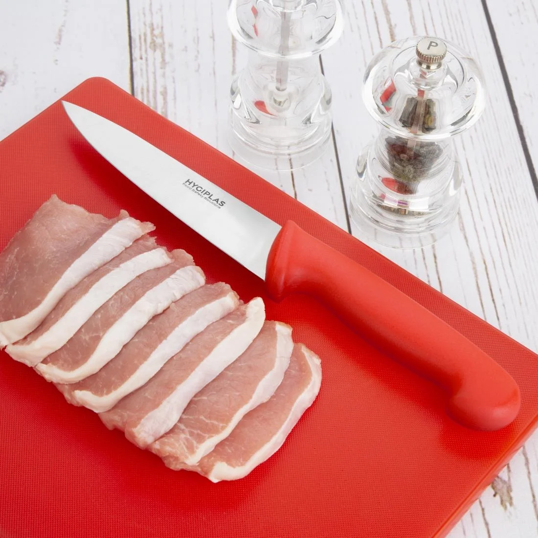 Hygiplas Low Density Antibacterial 7-Piece Chopping Board Set 450x300mm - Image 4