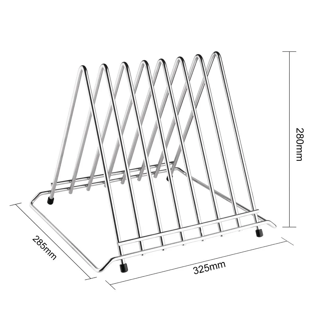 Hygiplas Heavy Duty Chopping Board Rack 7 Slots - Image 4