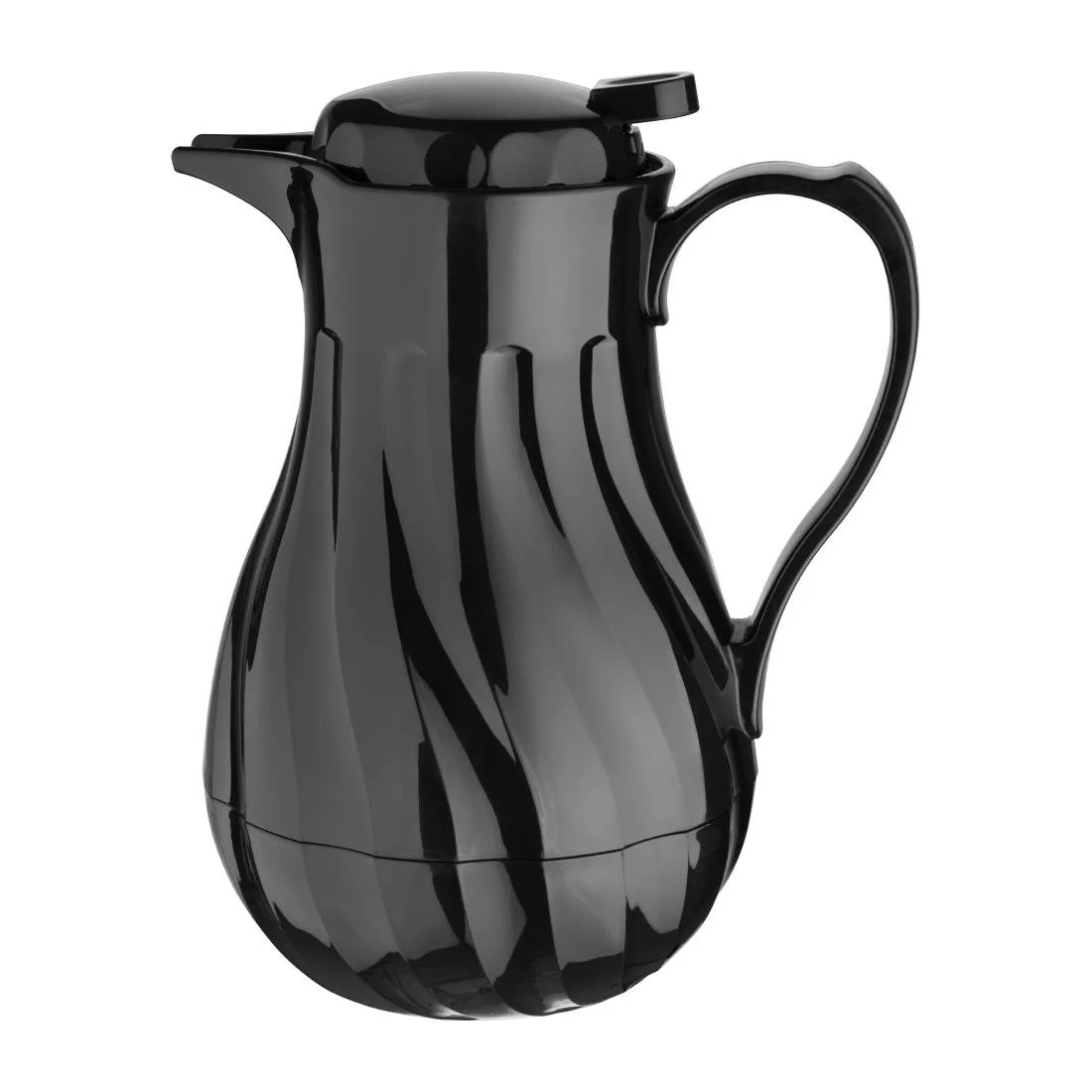 Olympia Insulated Swirl Jug Black 1.2Ltr - Image 1
