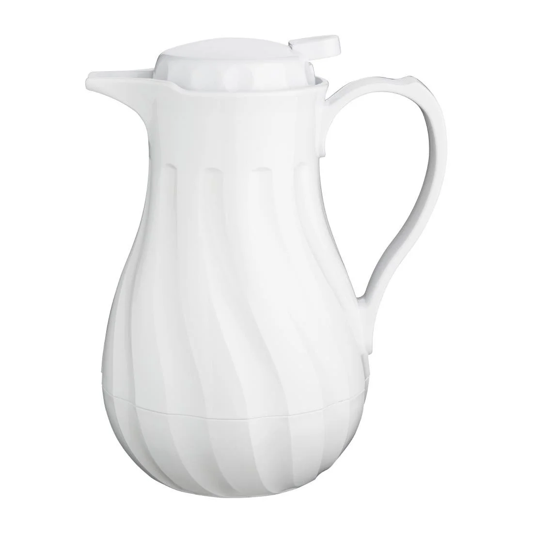 Olympia Insulated Swirl Jug White 1.2Ltr - Image 1