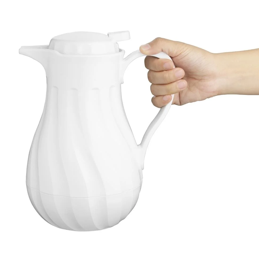 Olympia Insulated Swirl Jug White 1.2Ltr - Image 2