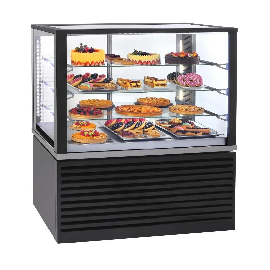 Roller Grill Panoramic Refrigerated Display Cabinet FSC Black - Image 2