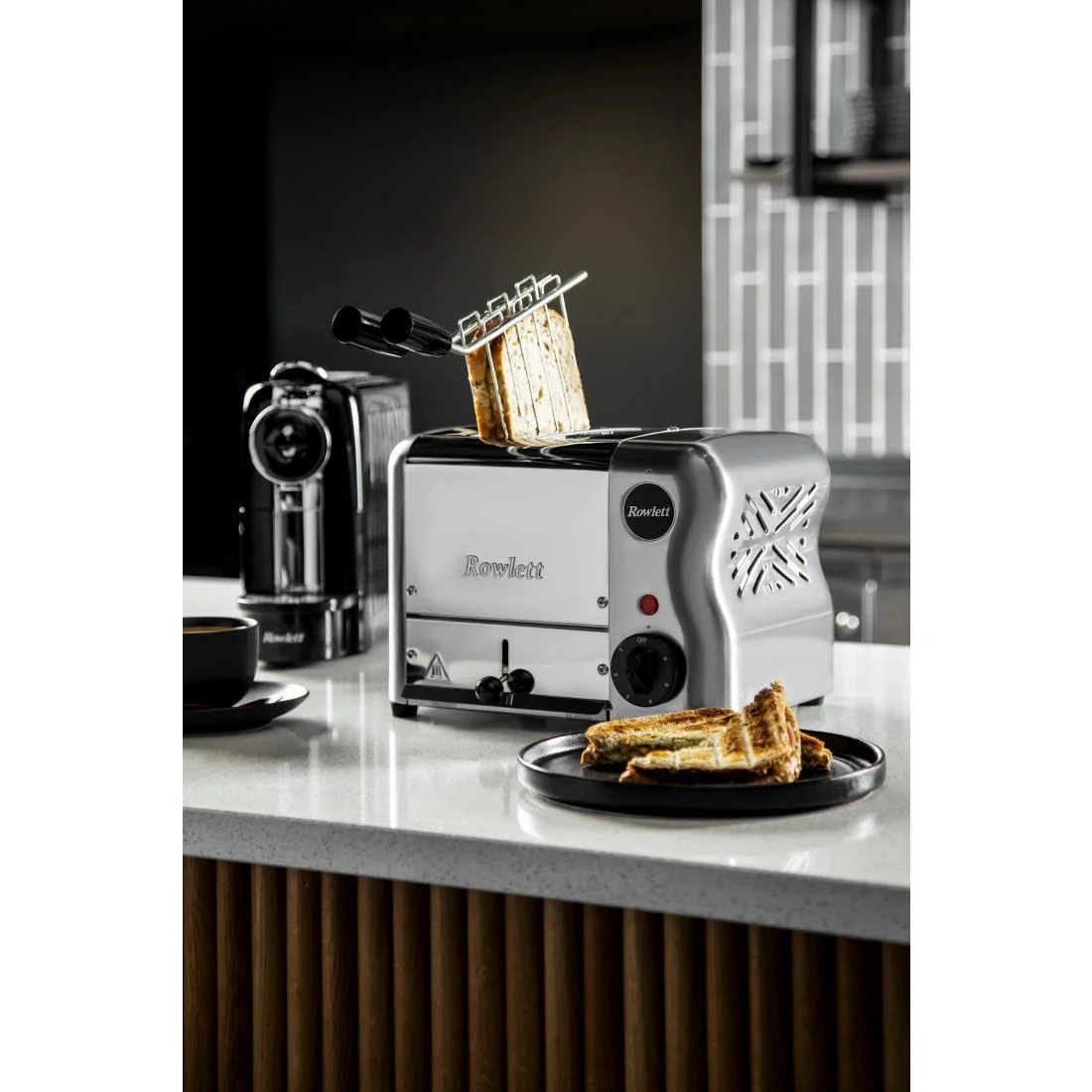 Rowlett Esprit 2 Slot Toaster Chrome w/2 x Additional Elements & Sandwich Cage - Image 6