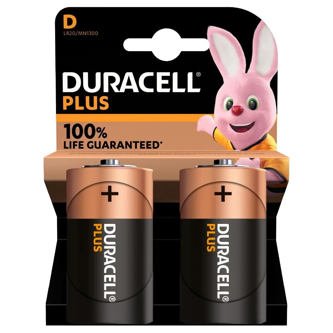 DuracellPlus D Batteries (2 Pack)
