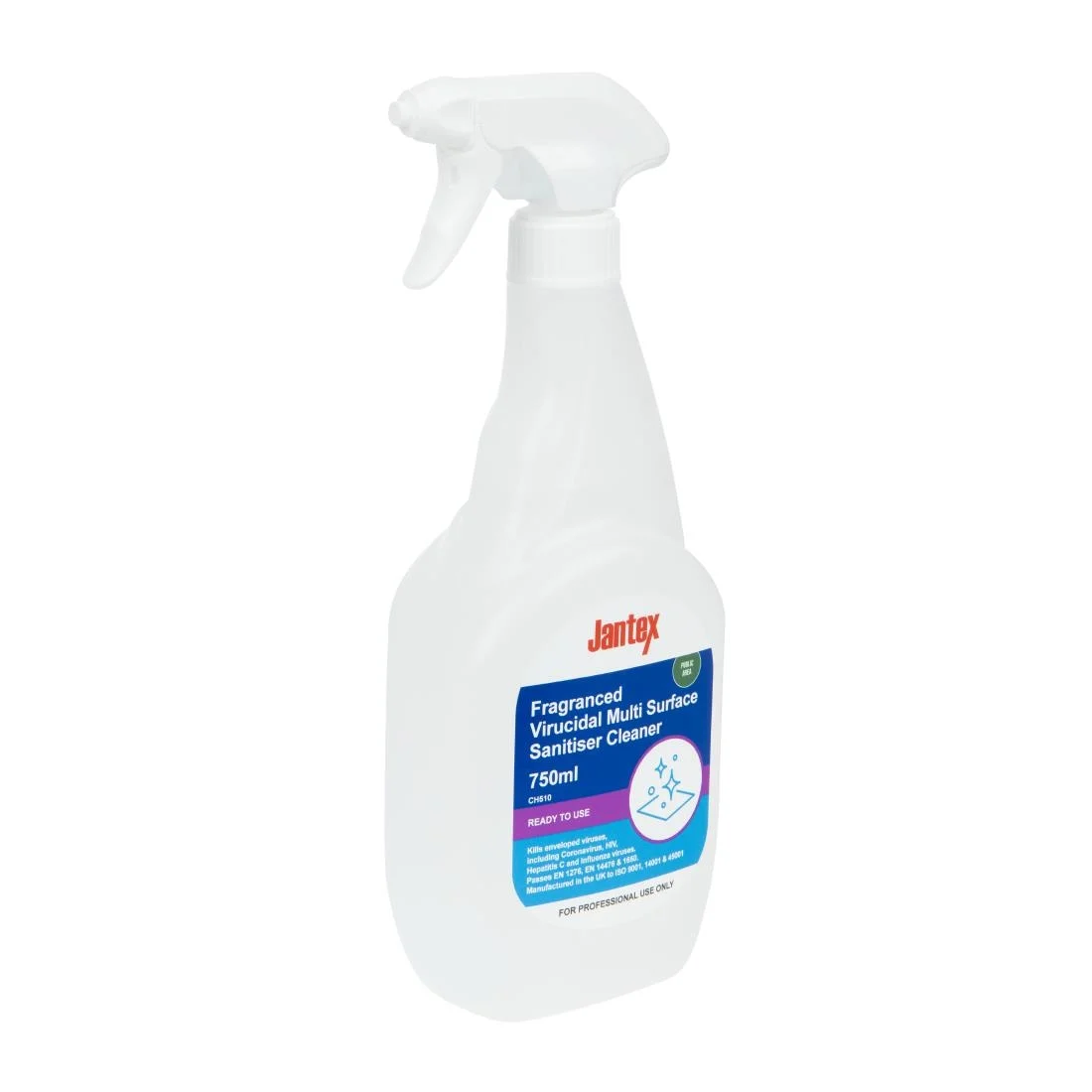 Jantex Virucidal Surface Sanitiser Ready To Use Fragranced 750ml - Image 2