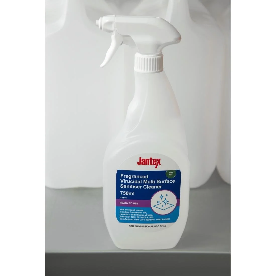 Jantex Virucidal Surface Sanitiser Ready To Use Fragranced 750ml - Image 5