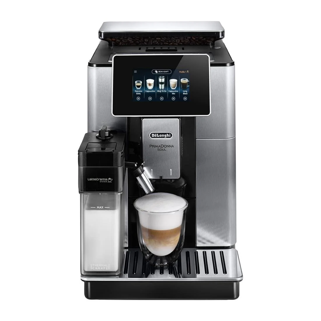 DeLonghi PrimaDonna Soul Automatic Bean to Cup Coffee Machine - Image 1