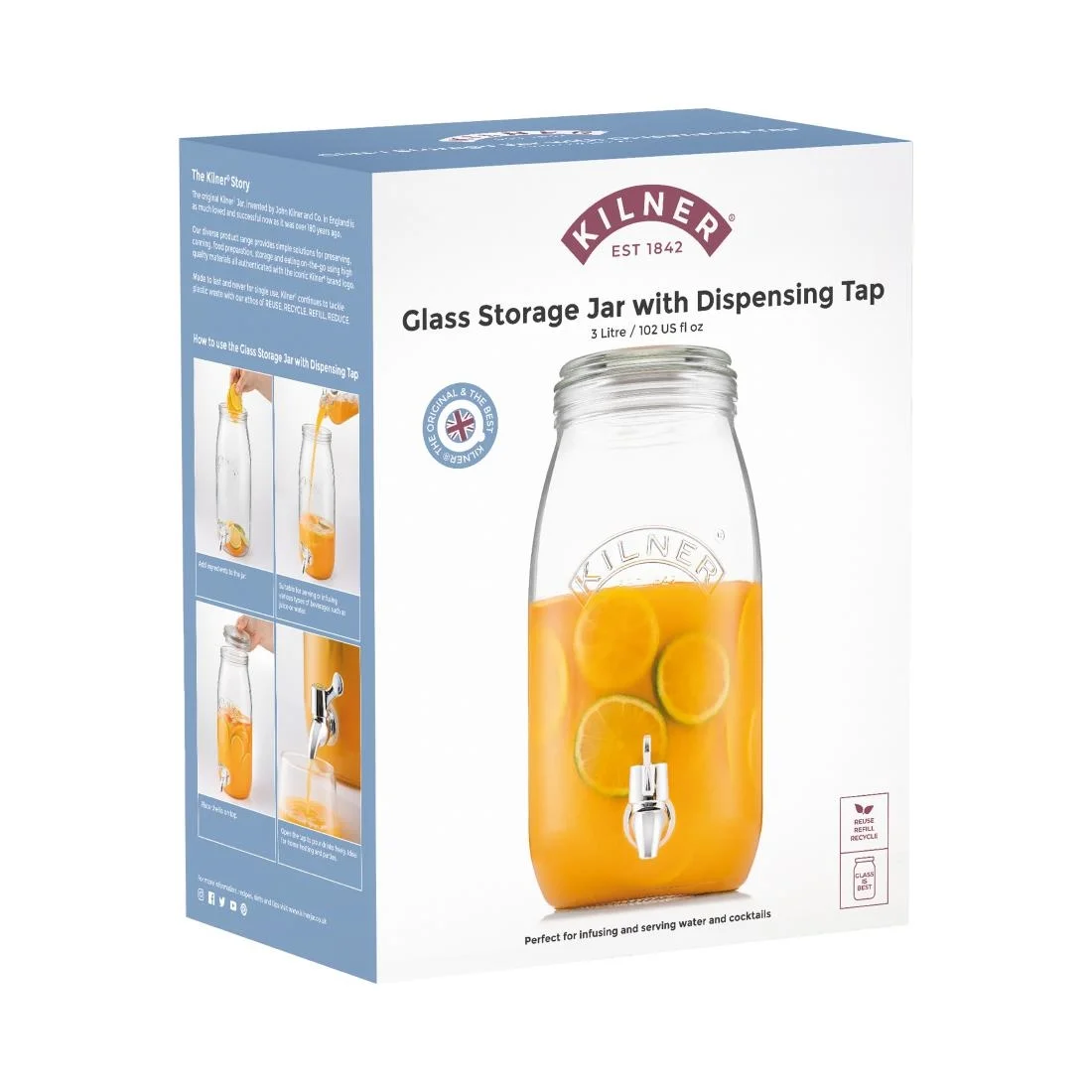 Kilner Drinks Dispenser 3Ltr - Image 4