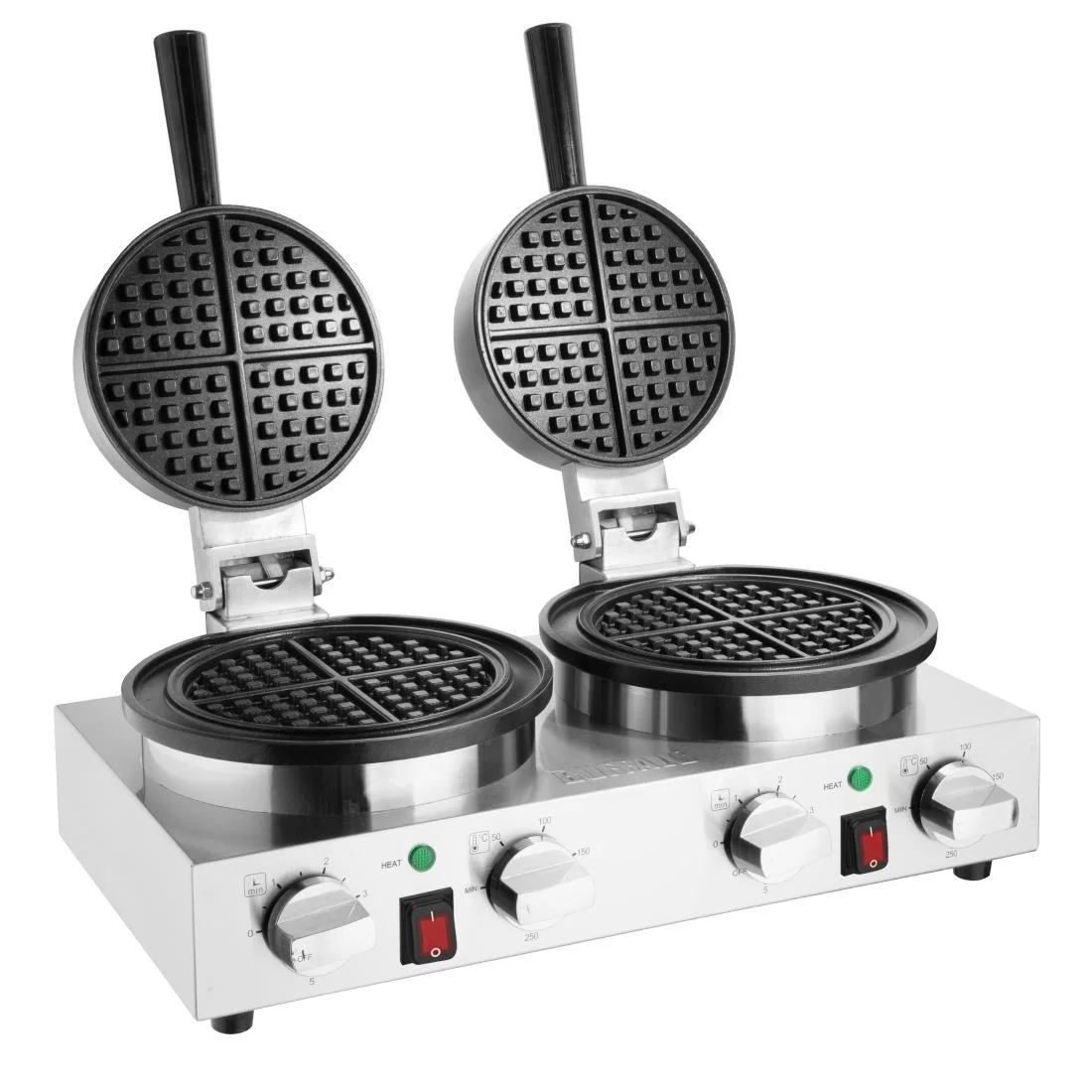 Buffalo Double Round Belgian Waffle Maker - Image 3