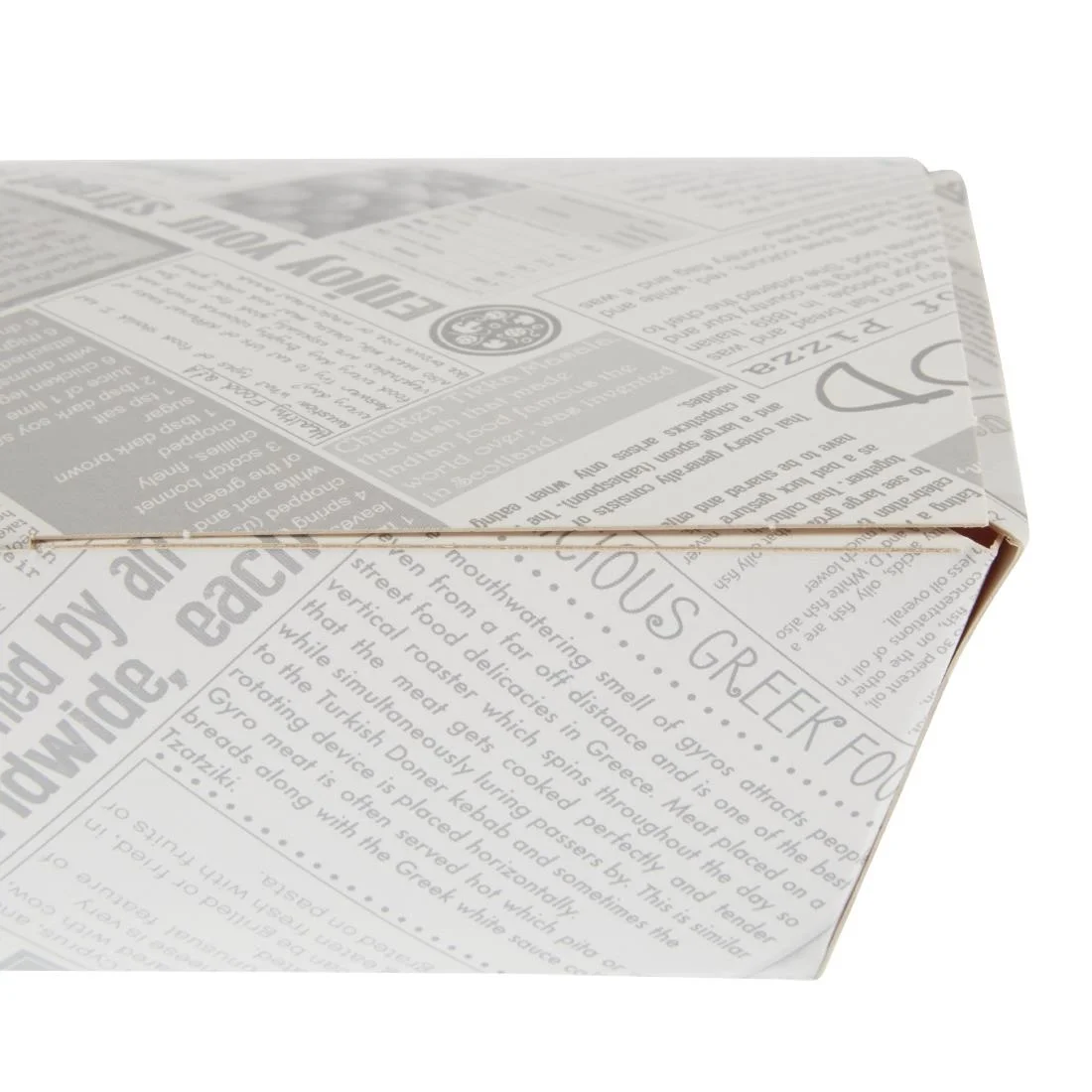 Disposable Food Tray Newsprint - Image 2