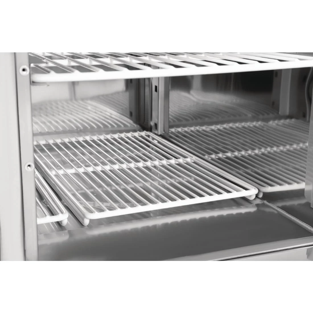 Polar 3 Door Refrigerated Counter with Marble Work Top 368Ltr