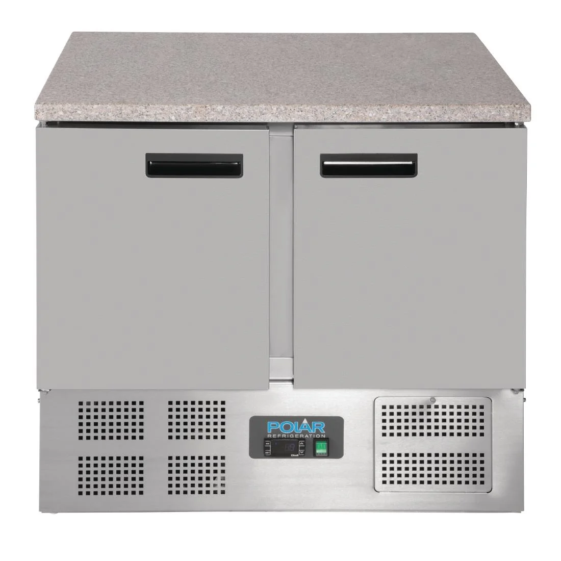 Polar Double Door Refrigerated Counter with Marble Work Top 240Ltr - Image 6