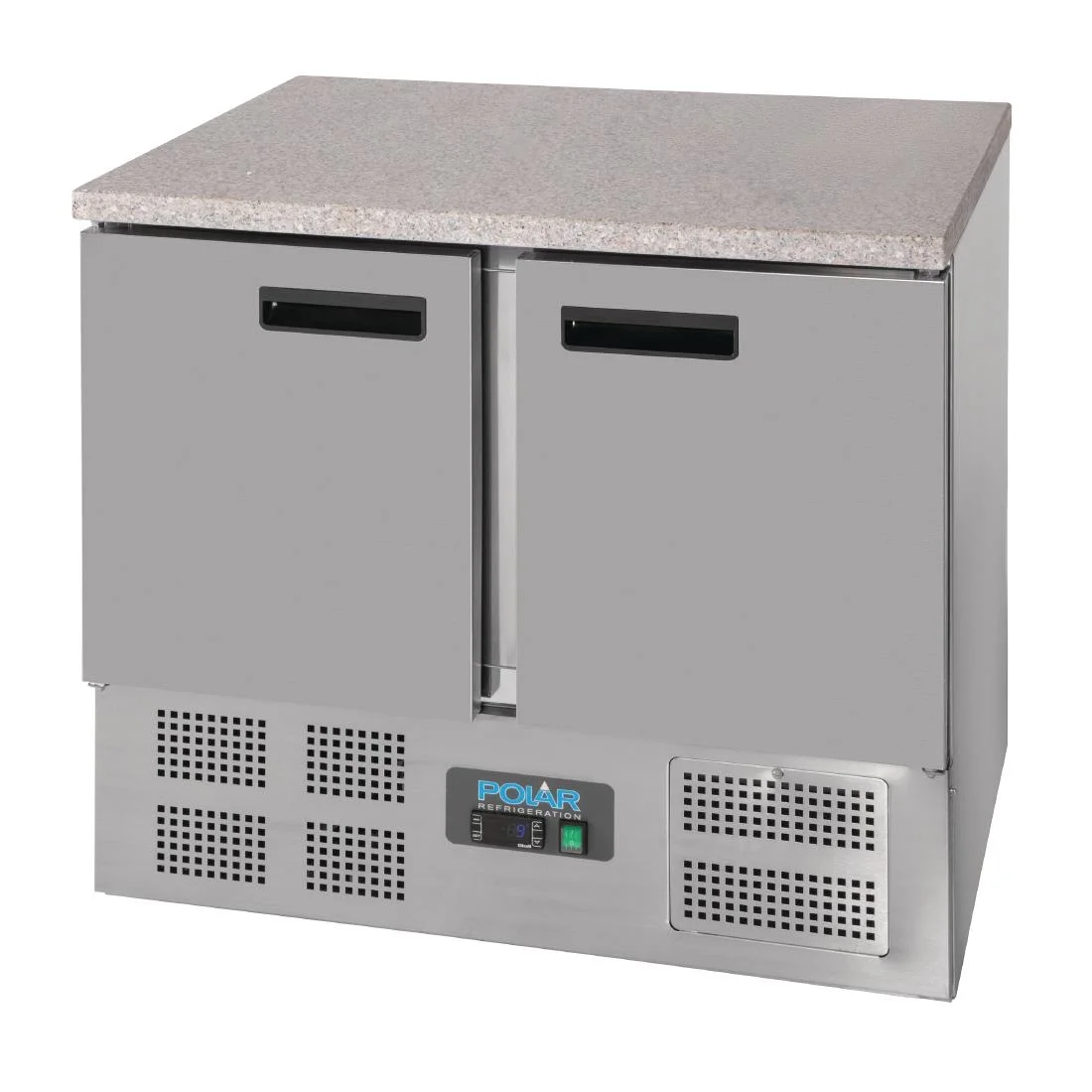 Polar Double Door Refrigerated Counter with Marble Work Top 240Ltr - Image 7