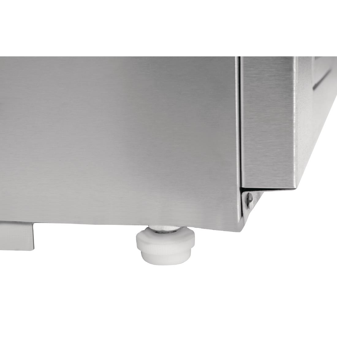 Polar 3 Door Refrigerated Counter with Marble Work Top 368Ltr