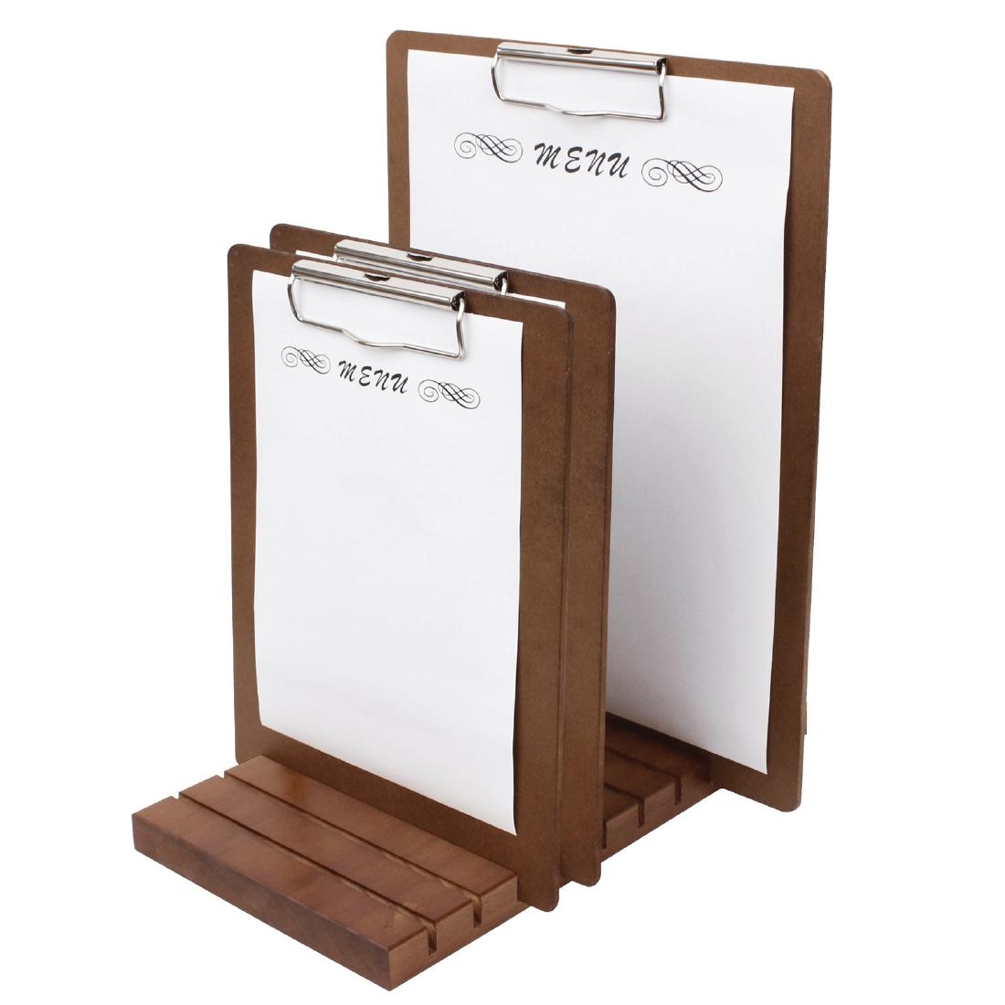 Wooden Menu Presentation Clipboard A4