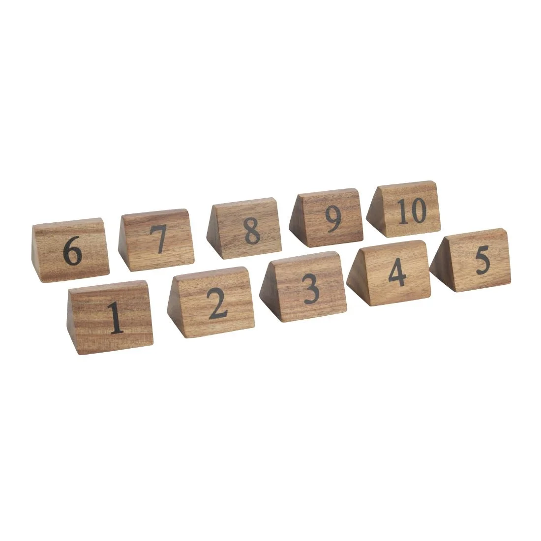 Olympia Acacia Table Number Signs Numbers