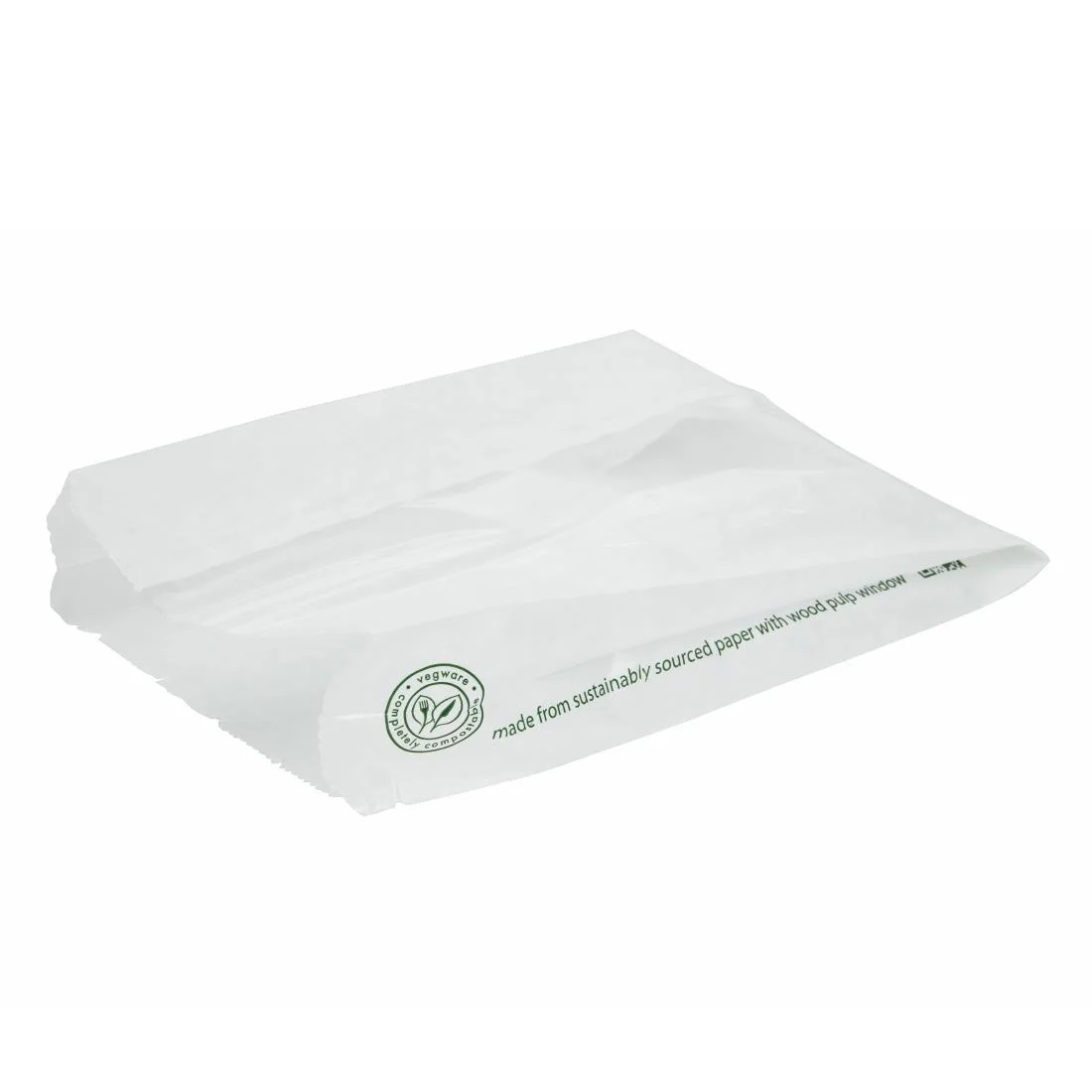 Vegware Compostable Glassine Hot Food Bags With NatureFlex Window - Image 4