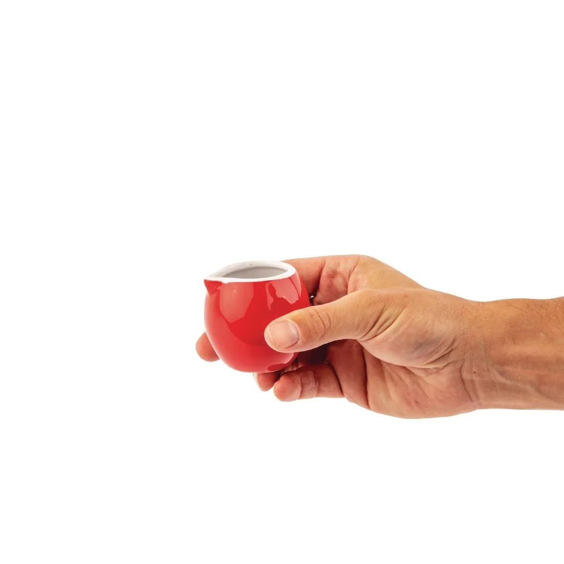 Olympia Cafe Milk Jug 70ml Red - Image 4