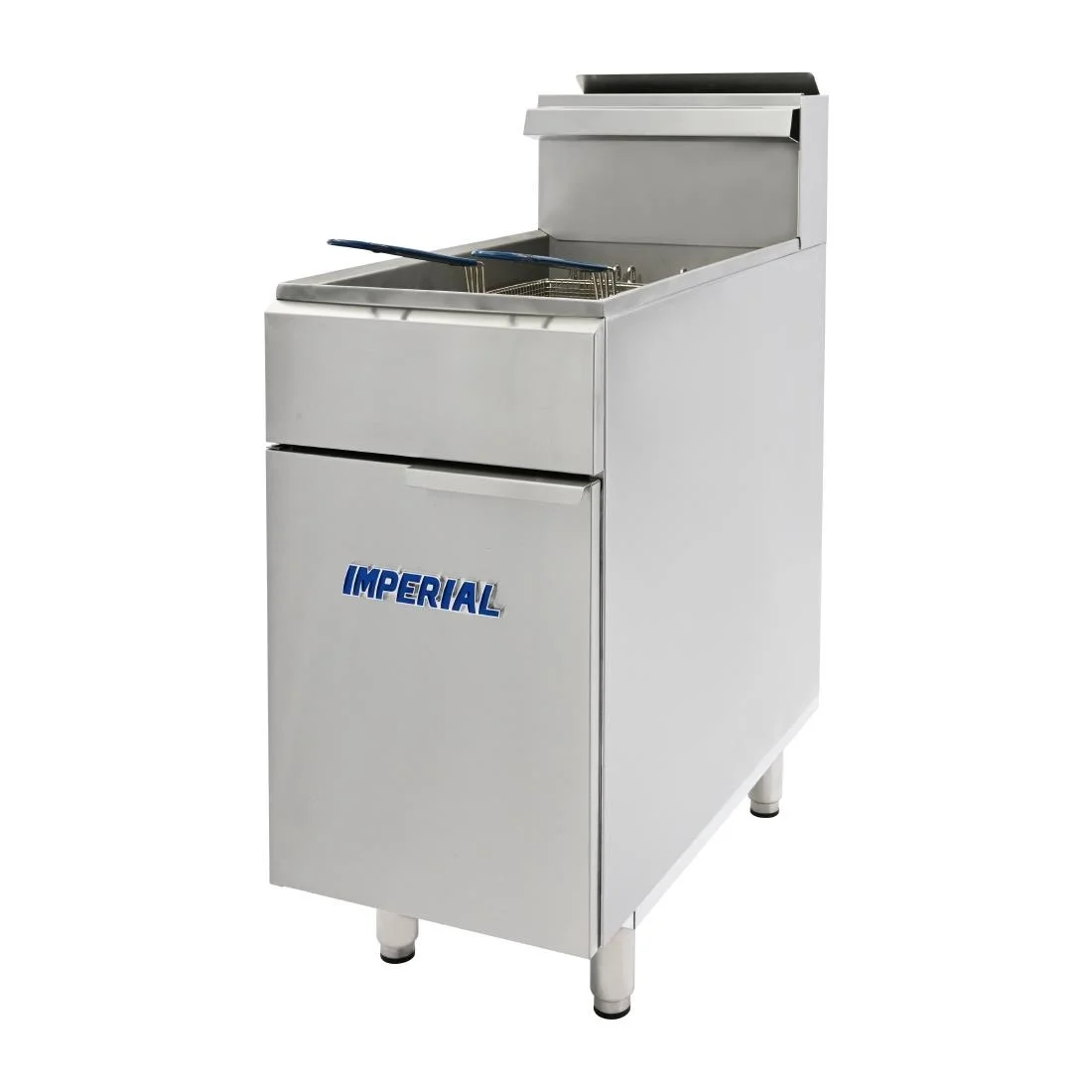 Imperial Natural Gas Single Tank Twin Basket Fryer IFS-40-OP - Image 4