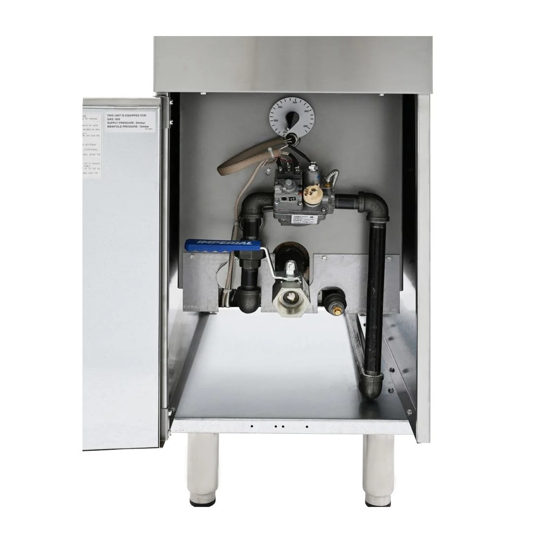Imperial Natural Gas Single Tank Twin Basket Fryer IFS-40-OP - Image 5