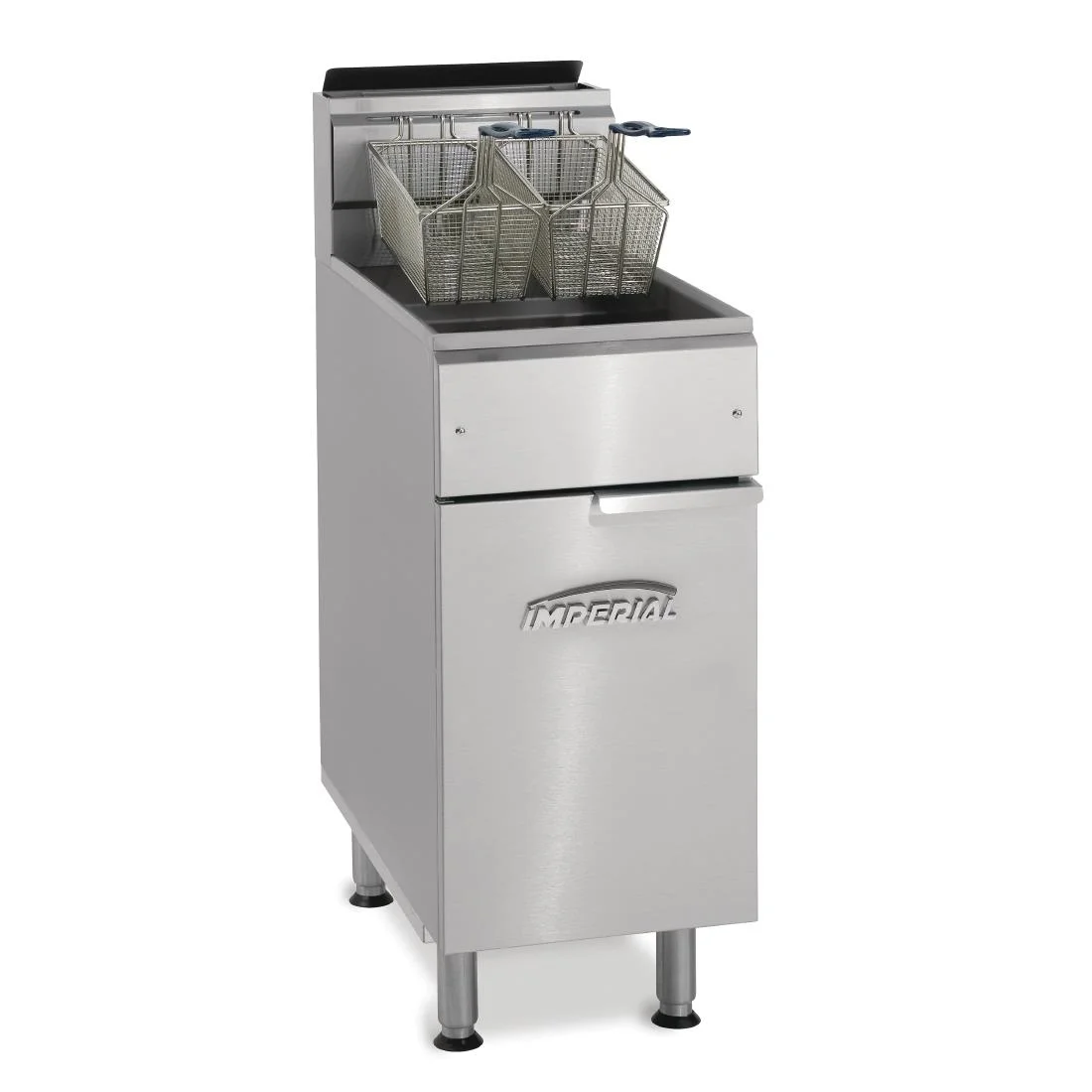 Imperial Natural Gas Single Tank Twin Basket Fryer IFS-40-OP - Image 2