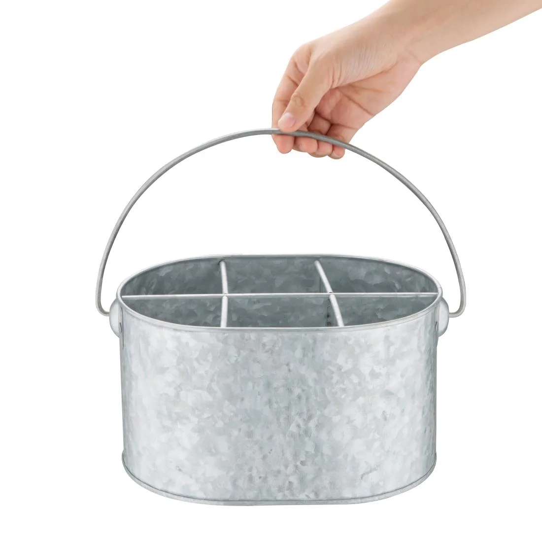 Olympia Galvanised Steel Table Tidy - Image 2