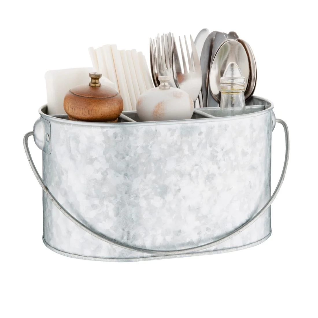 Olympia Galvanised Steel Table Tidy - Image 3