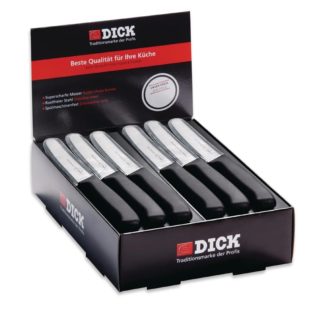 Dick Countertop 40-Piece Utility Knife Box Set Black