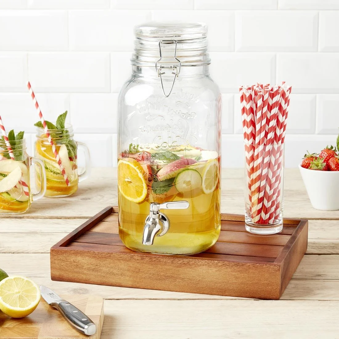 Olympia Clip-Top Drinks Dispenser With Indenting - Image 8