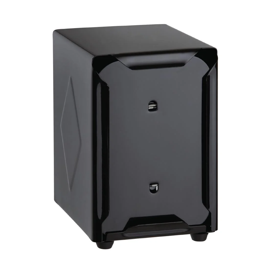 Olympia Stainless Steel Napkin Dispenser Black - Image 2