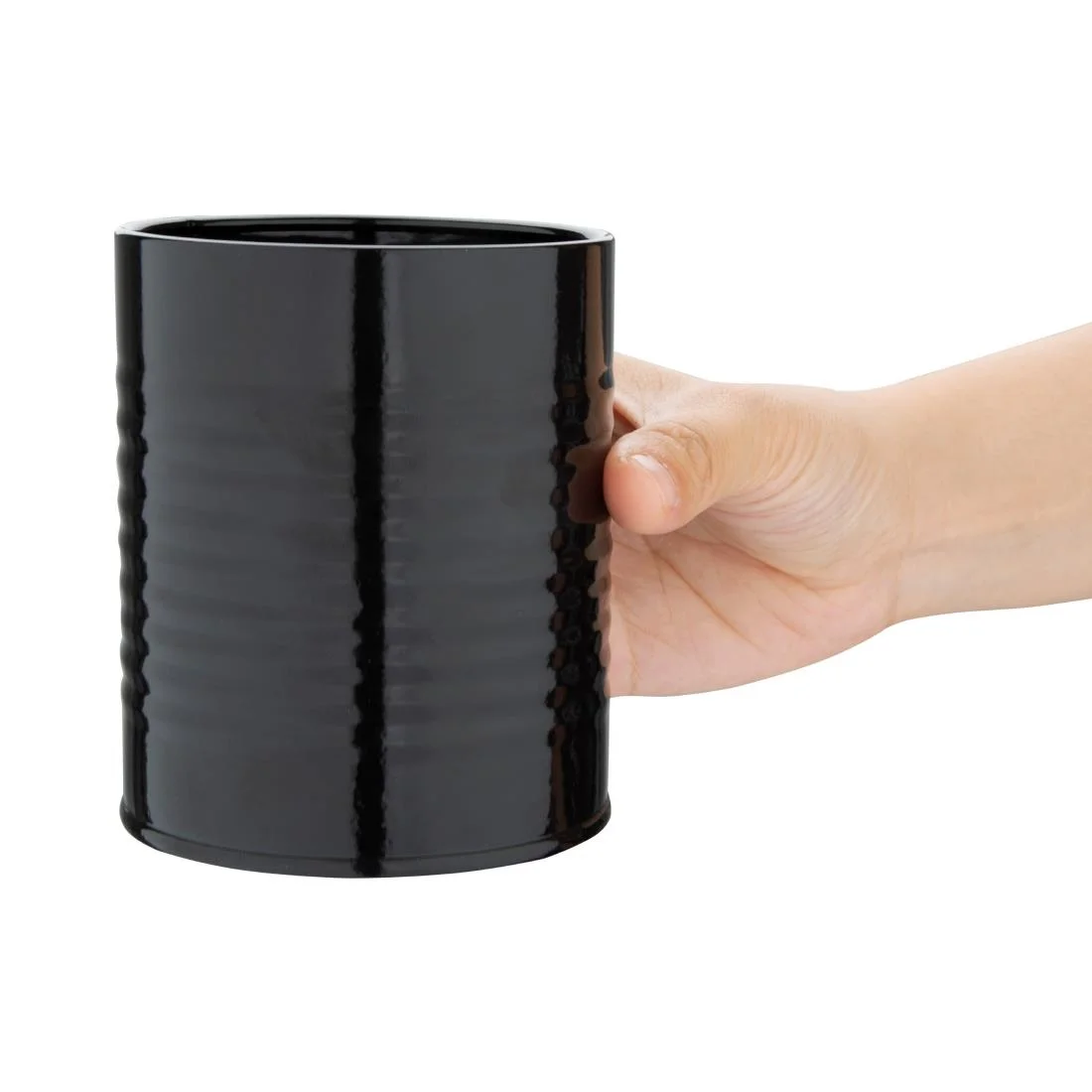 Olympia Galvanised Steel Chip Cup Black - Image 2