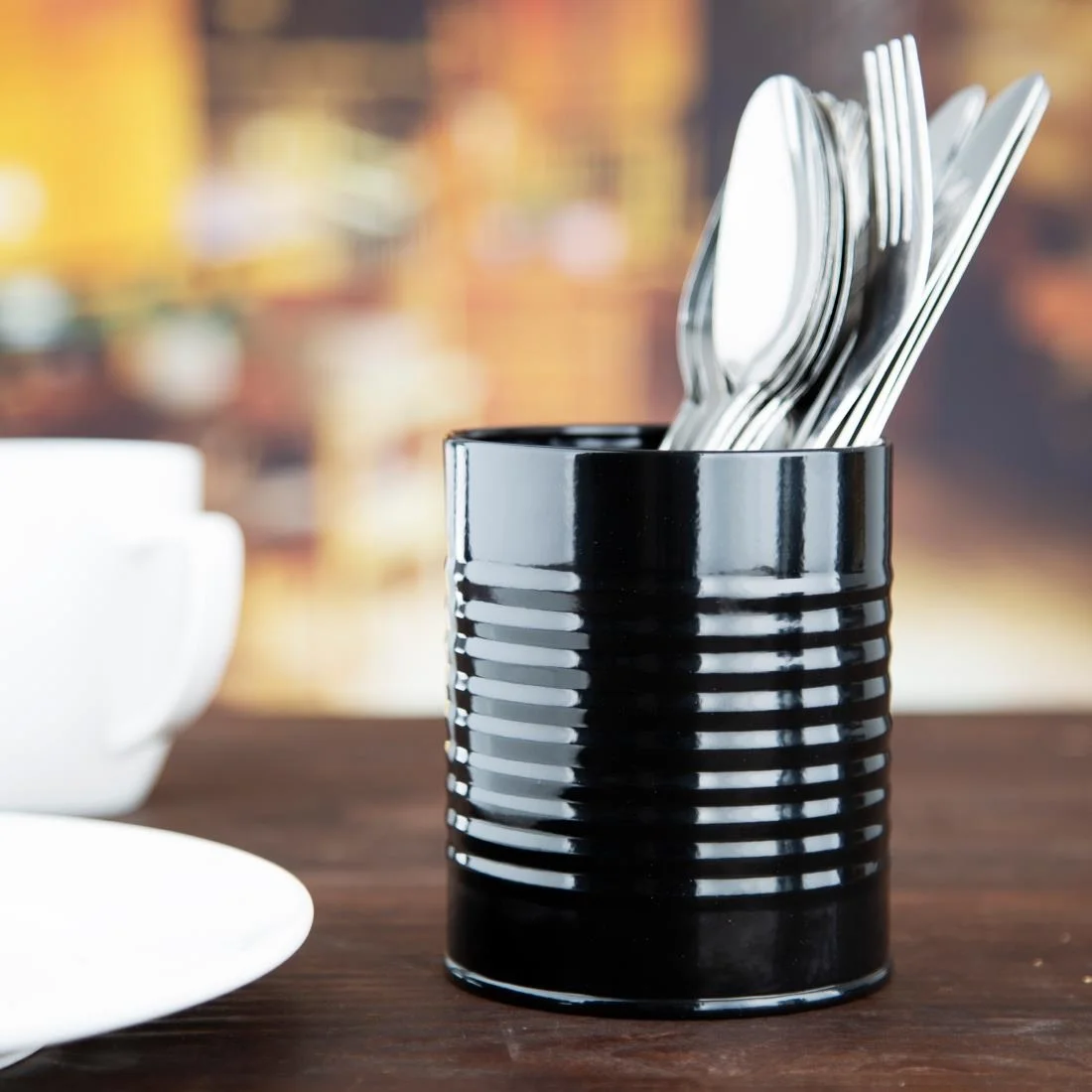 Olympia Galvanised Steel Chip Cup Black - Image 3