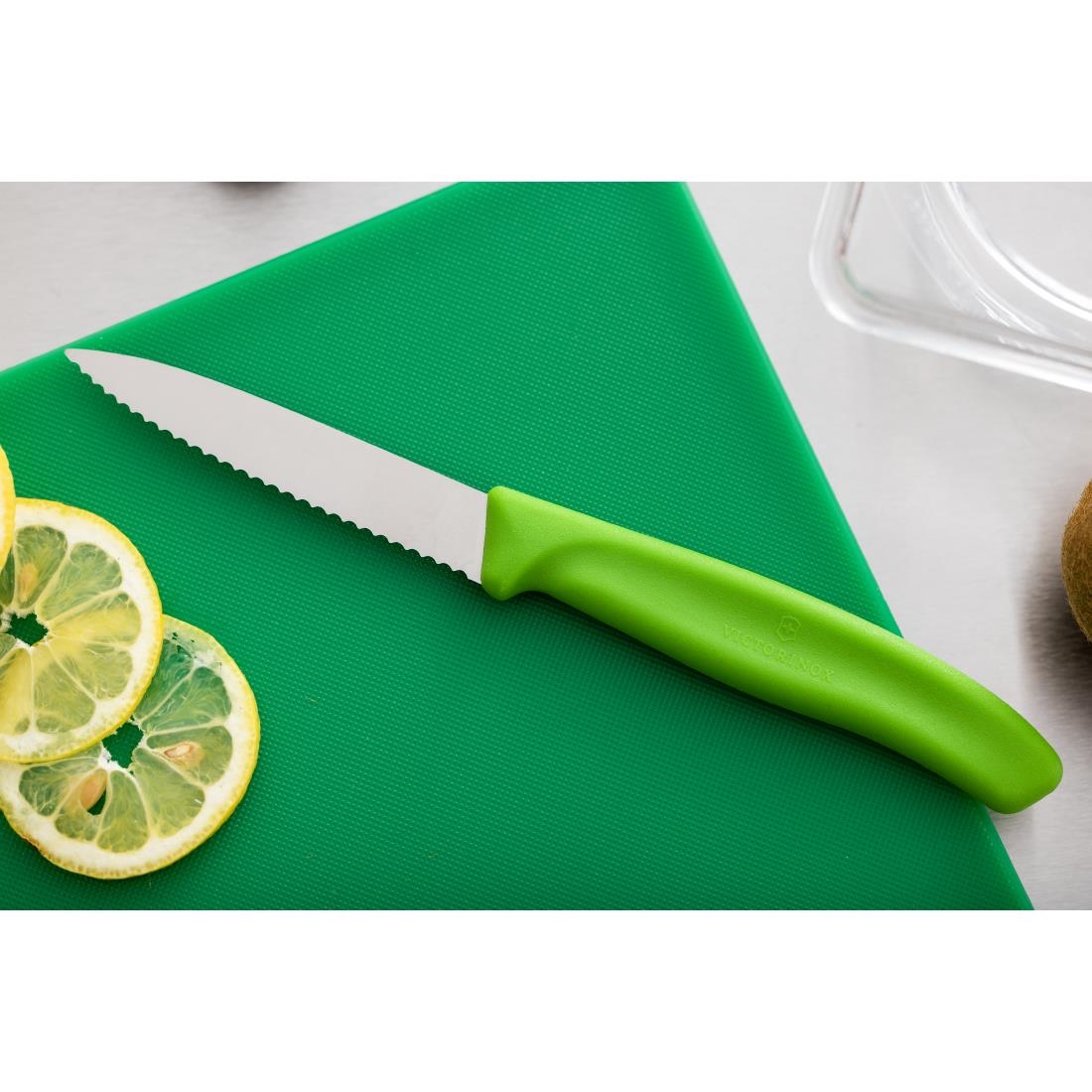 Victorinox Paring Knife Serrated Green 8cm