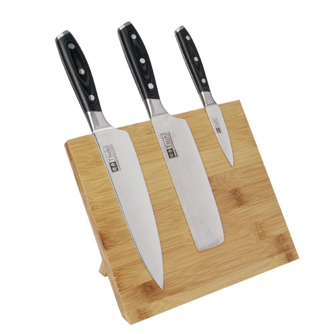 Vogue Wooden Magnetic Knife Stand 245mm - Image 2