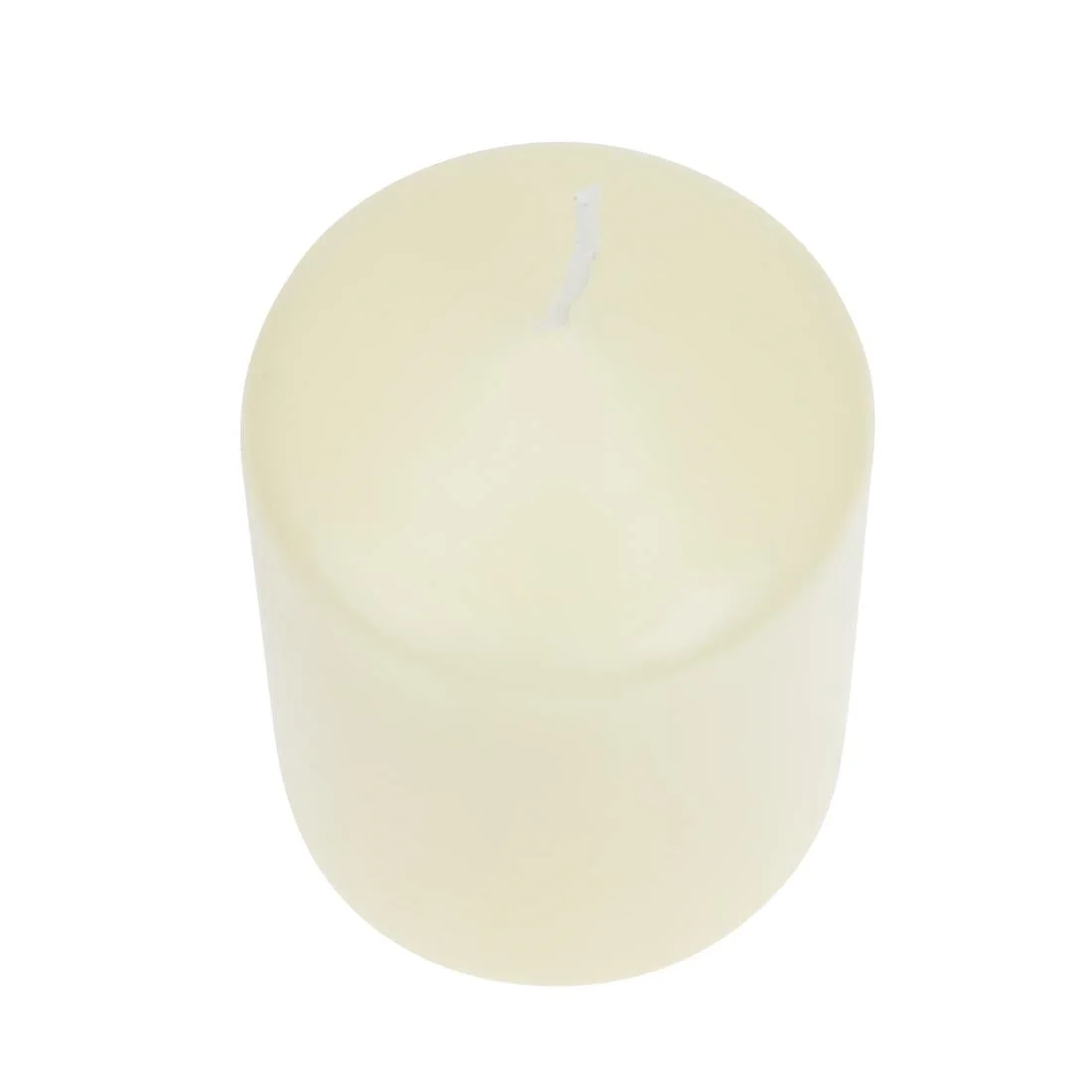 Ivory Pillar Short 3inch Candle - Image 2