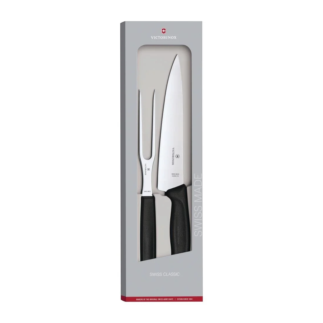 Victorinox Swiss Classic Carving Knife and Fork Set - Image 1