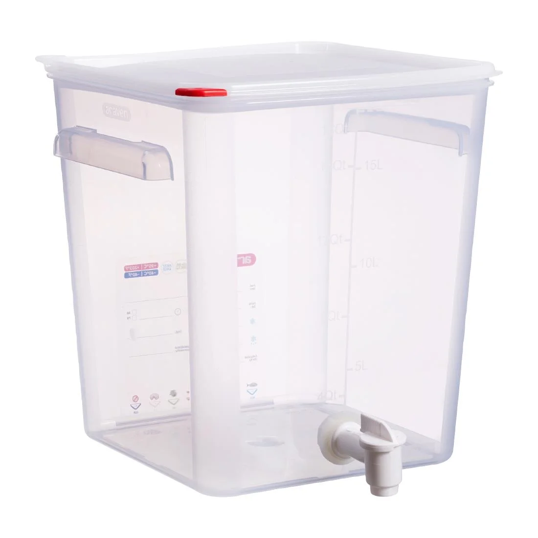 Araven Sauce Dispenser with Tap 18Ltr