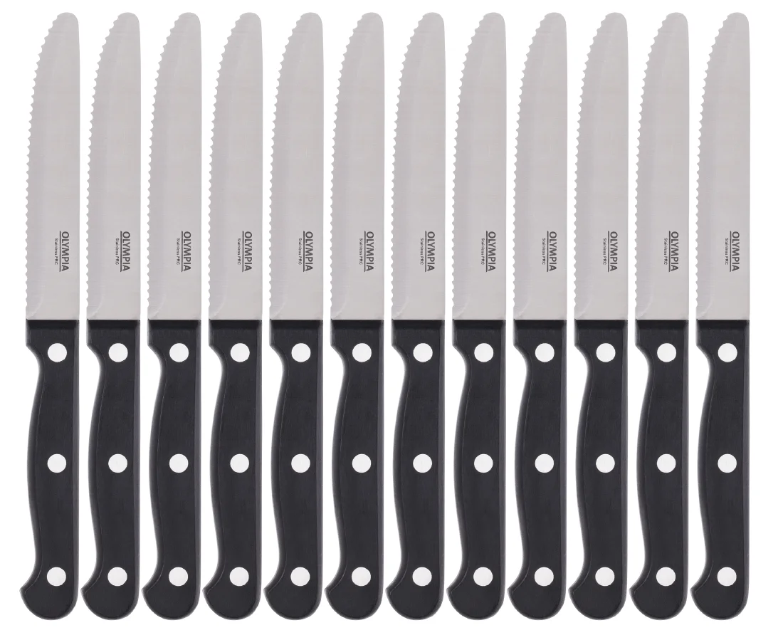 Olympia Rounded Steak Knife Black (12 Pack) - Image 2