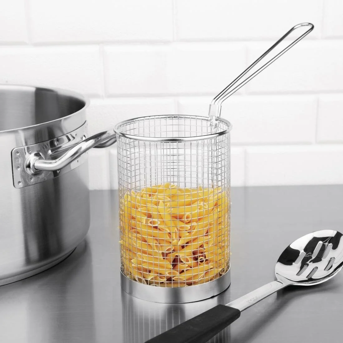 Vogue Stainless Steel Spaghetti Basket 12cm - Image 5