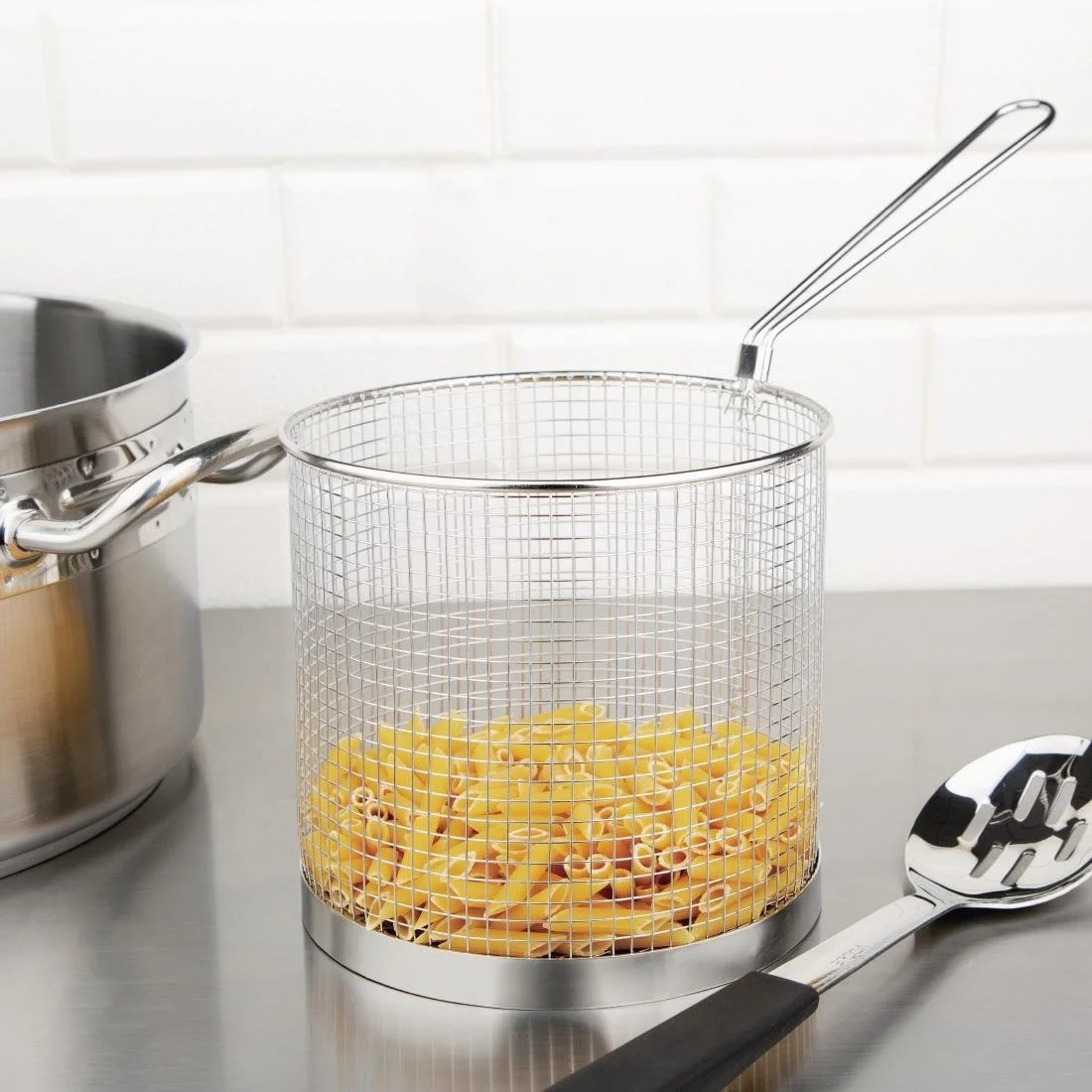 Vogue Stainless Steel Spaghetti Basket 18cm - Image 5