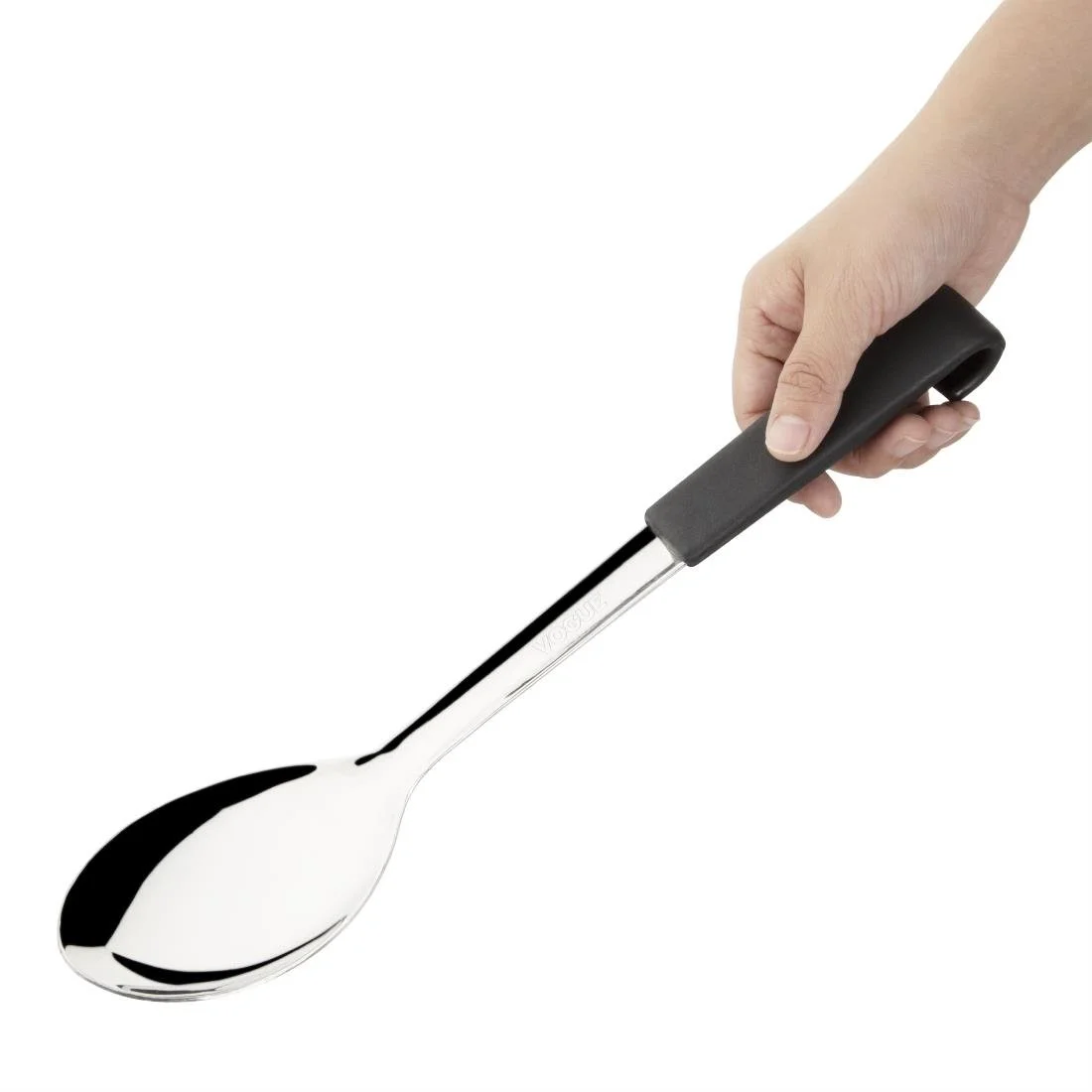 Vogue Black Handled Serving Spoon 340mm - Image 2