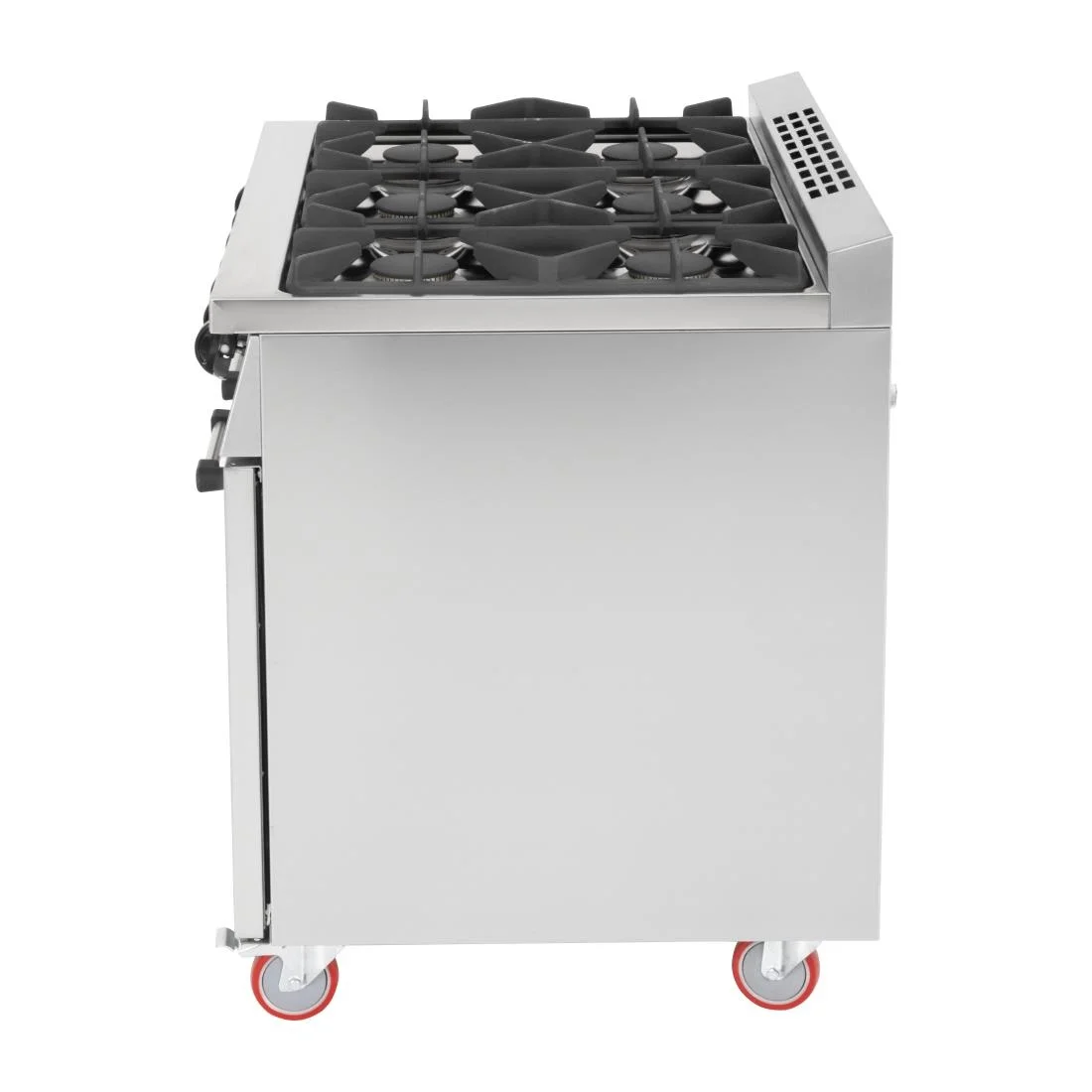 Buffalo 6 Burner Gas Oven Range Cooker With Castors - Image 4