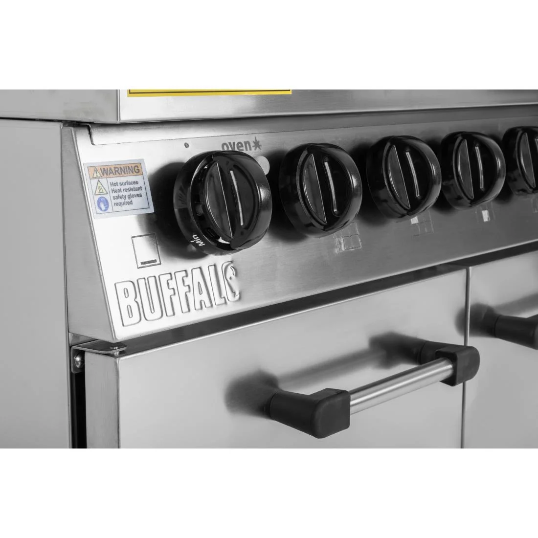 Buffalo 6 Burner Gas Oven Range Cooker With Castors - Image 7
