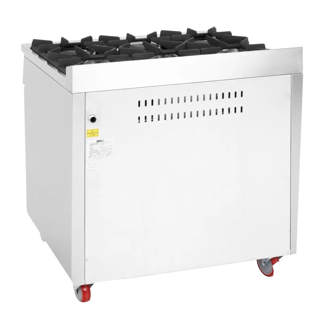 Buffalo 6 Burner Gas Oven Range Cooker With Castors - Image 10