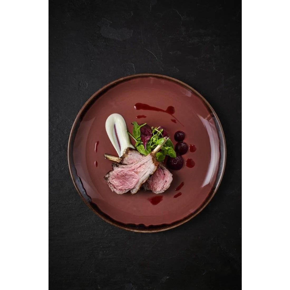 Dudson Harvest Coupe Plates Plum 220mm (12 Pack) - Image 3