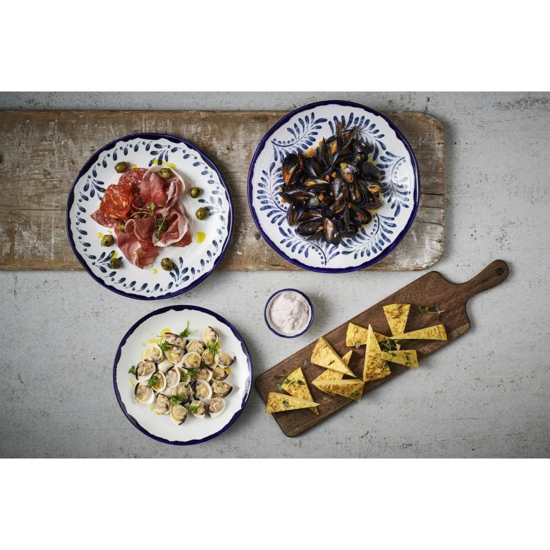 Dudson Harvest Mediterranean Organic Coupe Plates 10.6 inch (12 Pack) - Image 2