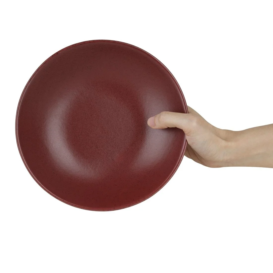 Olympia Build-a-Bowls Flat Bowls Red 195mm (6 Pack) - Image 3